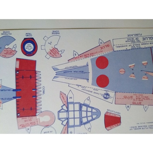 Airplane Toy Jack Armstrong Vintage Tru-Flite Model Japanese Zero GM Cereal - Picture 10 of 10